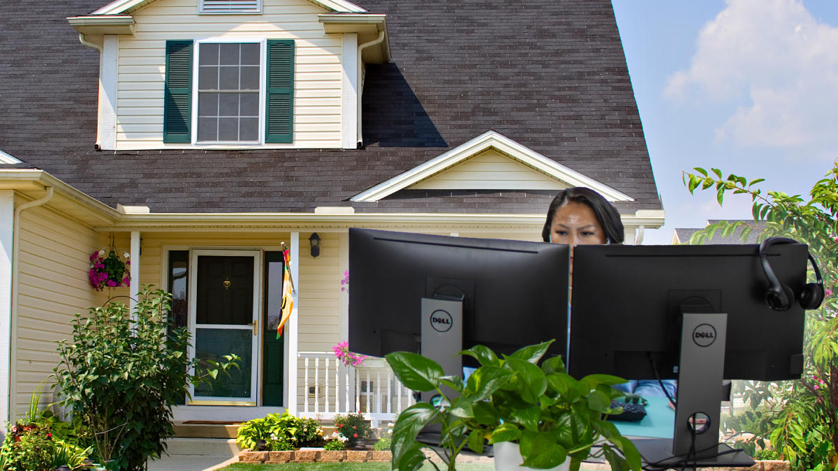 A loan servicer completing escrow analysis and a home